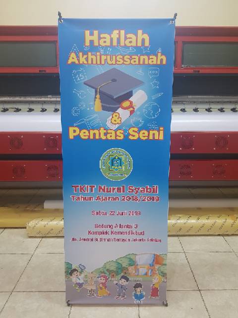 Standing Banner ULTAH/AQIQAH/Promosi Produk (Flexy Outdoor)