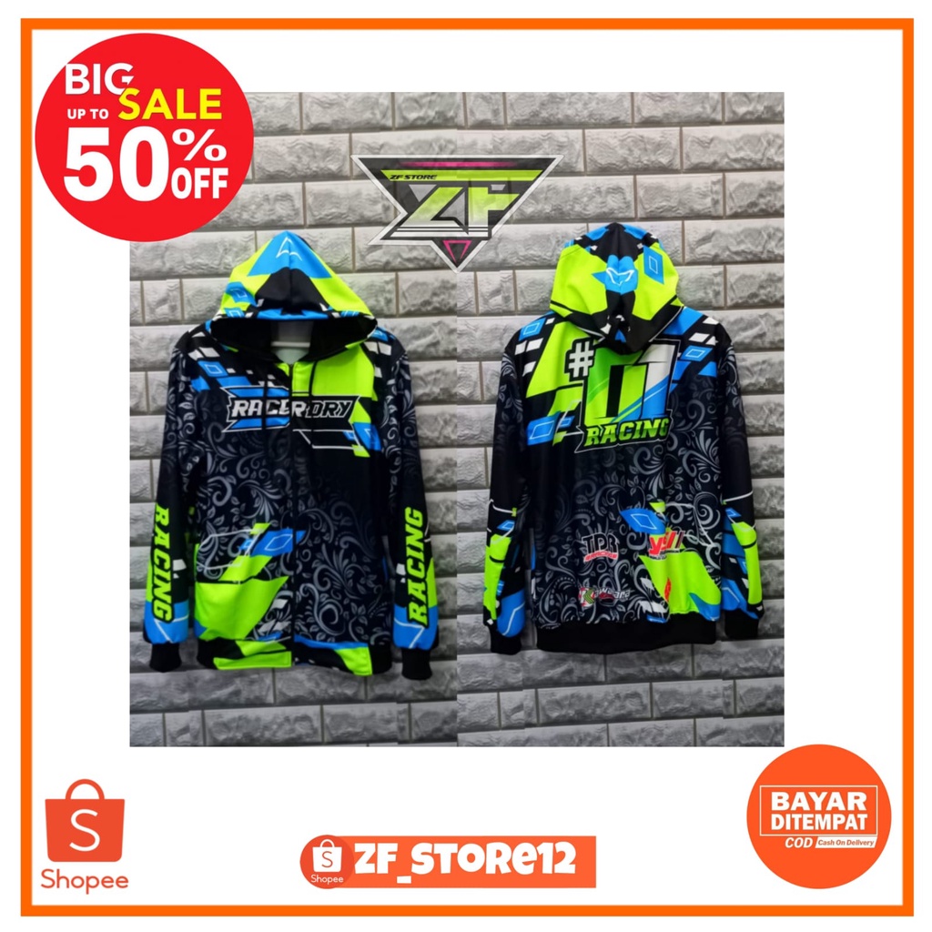 JAKET RACERDRY/JAKET RACING HELL/JAKET BALAP PRINTING/JAKET BALAP IJO STABILO