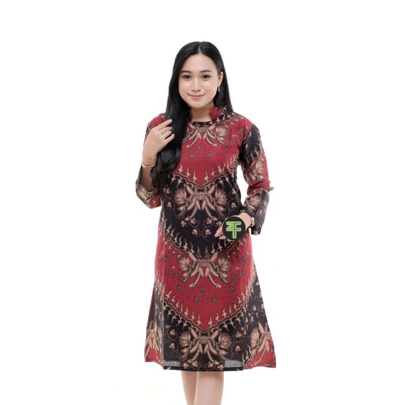 Batik Couple New Seragam | Batik Couple Modern | Baju Batik Couple | Batik Tunik Couple | Batik Couple Panjang M L XL XXL JUMBO Emhabatik-D.TUNIK