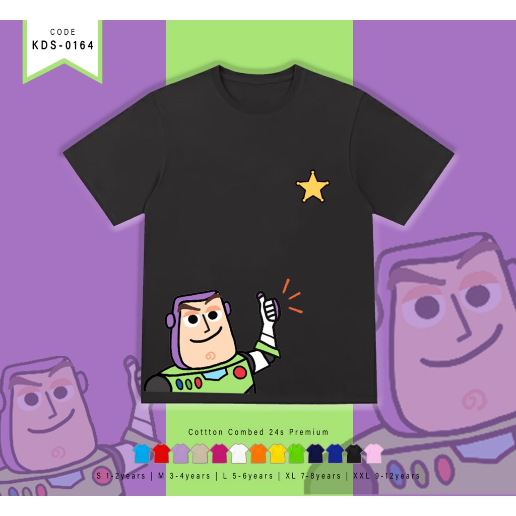 T-SHIRT / KAOS ANAK-ANAK TERMURAH BERGAMBAR TY BUZZ - TERIMA CUSTOM KAOS KELUARGA