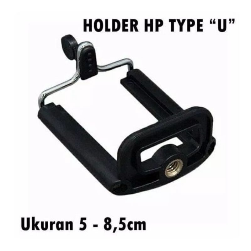 Klip Holder U Universal Untuk Tripod / Monopod / Ring Light