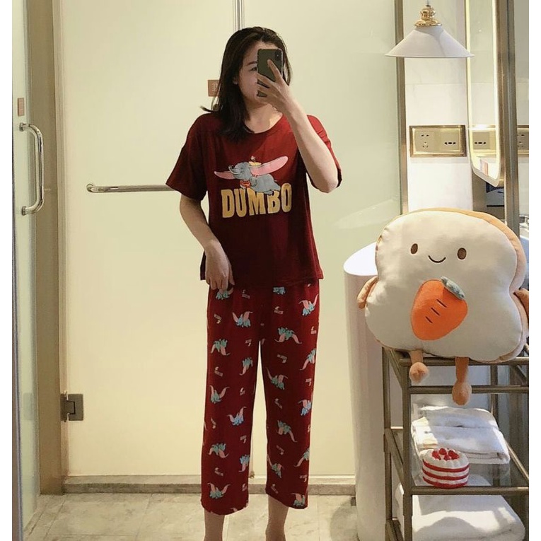 Stelan Oversize 7/8/Cp stelan Wanita Korean style/Piyama Import Wanita BT21 Tata RJ Cooky BTS C12-C1