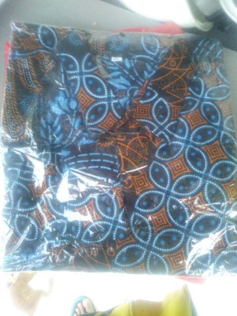 Kemeja Batik Pria Cowok Laki Big Size Jumbo  Fit Xxl Ld 120 Cm Lengan Panjang Hem Kondangan Kerja
