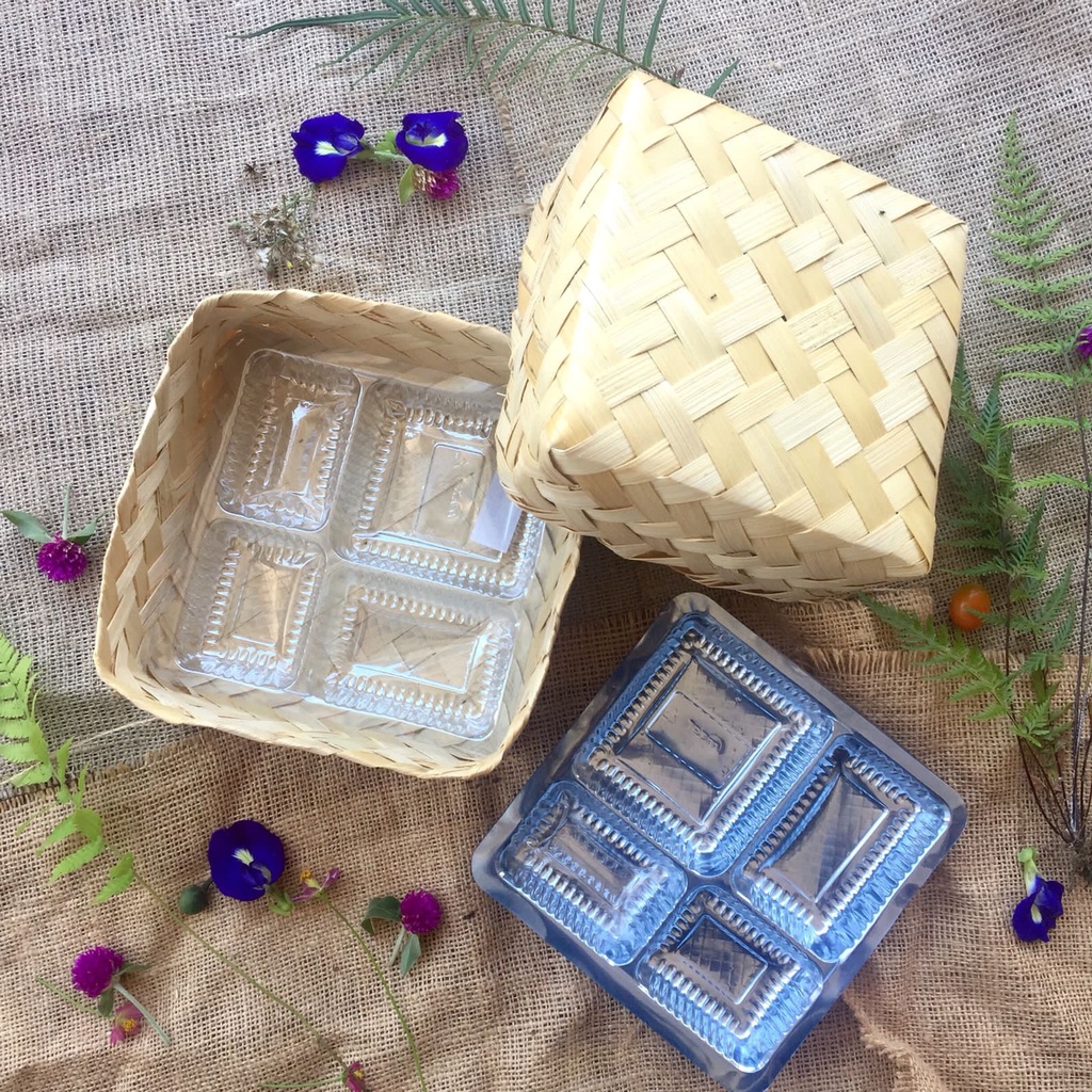 Besek bambu Aksesories Doiley paper / Kertas Renda, tatakan mika, Alas Nasi Kertas, tilam pipiti Pla