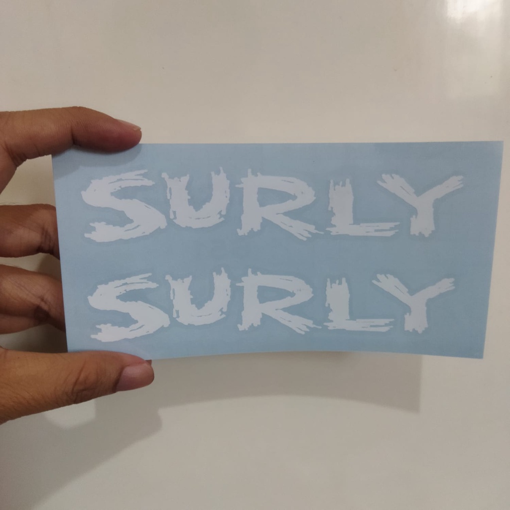 CUTTING STICKER SEPEDA FRAME SURLY LOGO