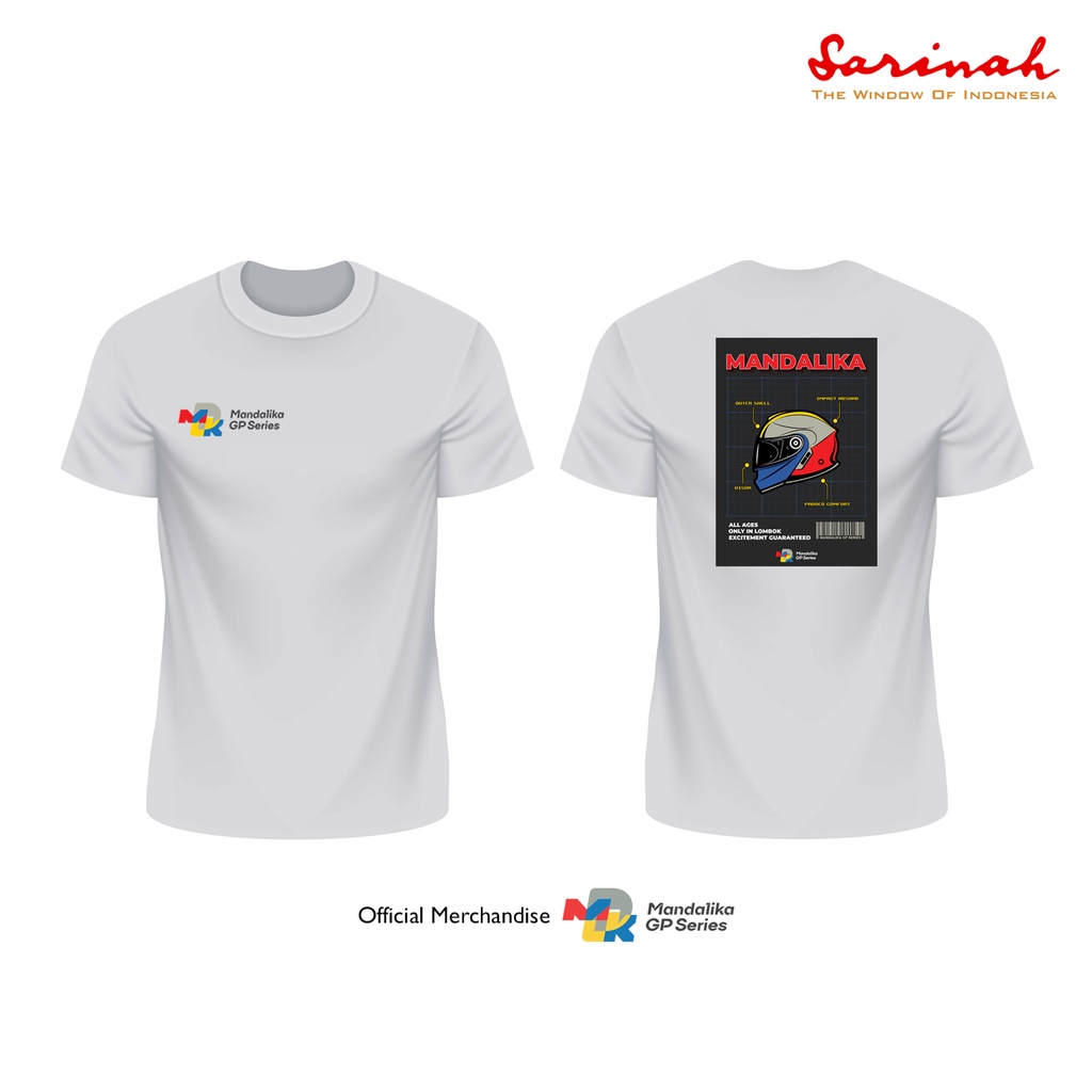 Kaos Official Merchandise GP Series Mandalika 2022 - Variant Putih