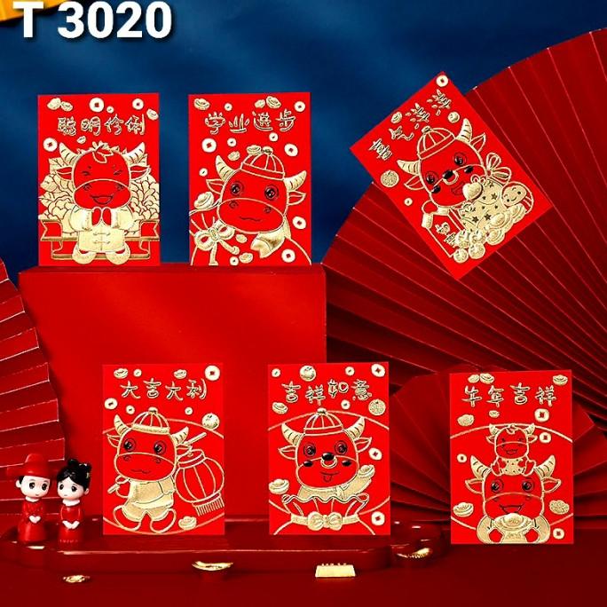 

Angpao Kerbau 2021 Angpau Imlek Merah isi 6 Ampao Grosir Termurah