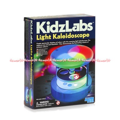 Kidzlabs Light Kaleidoscope mainan anak mempelajari ilmu cahaya dan warna dengan media kaleidoskop