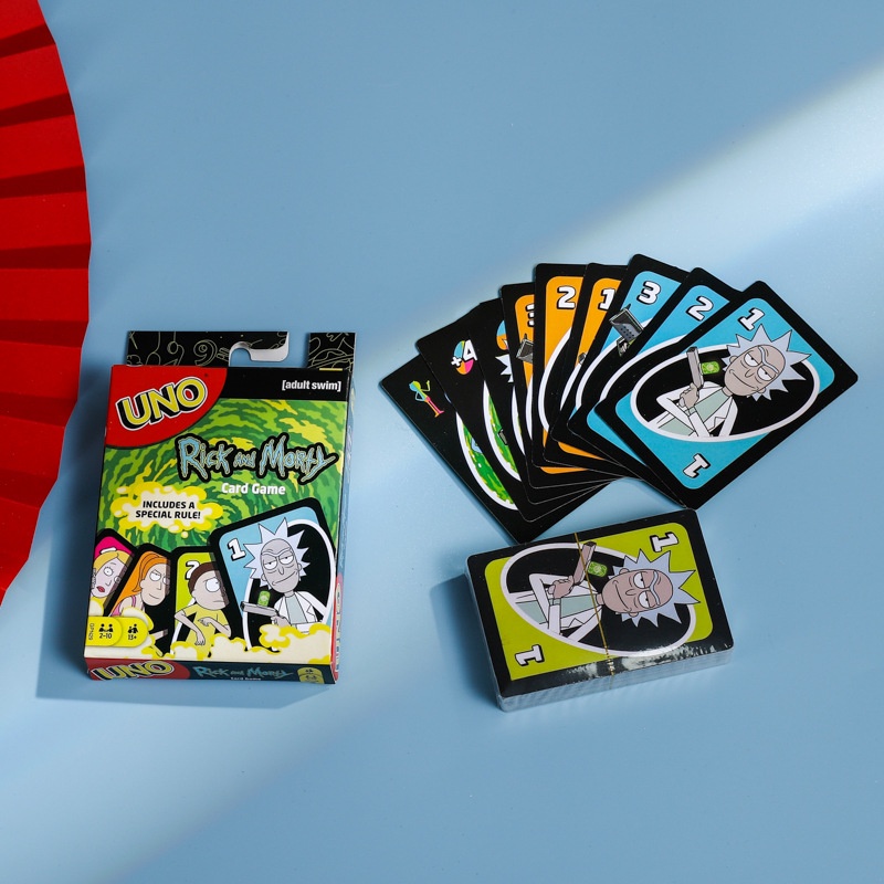 MATTEL Kartu Permainan Poker Desain Anime Rick &amp; Morty Dragon Ball Untuk Hiburan Keluarga