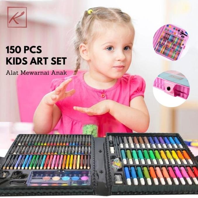 

150 PCS Crayon Set Alat Mewarnai Gambar Lukis Hadiah Kado Anak Sekolah