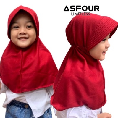 ASFOUR - KERUDUNG RABBANI JILBAB INSTAN ANAK SD SMP DEWASA UKURAN M BAHAN KAOS PE DOUBLE KERUDUNG ANAK SEKOLAH BAHAN KAOS PE DOUBLE MURAH