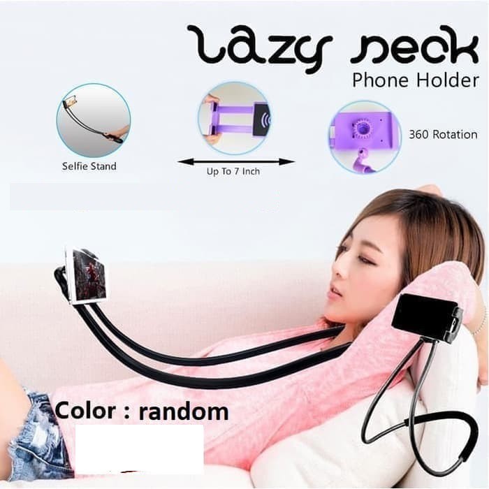 Lazypod Leher Holder HP Lazy Pod Hanging Neck Cell Stand Tripod Mount