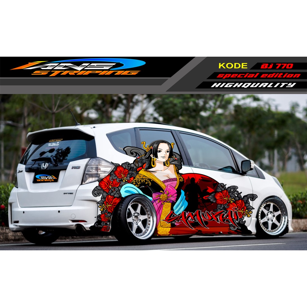 VARIASI STICKER MOBIL HONDA BRIO AGYA JAZZ AVANZA YARIS / DECAL STICKER MOBIL JAZZ / STIKER MOBIL