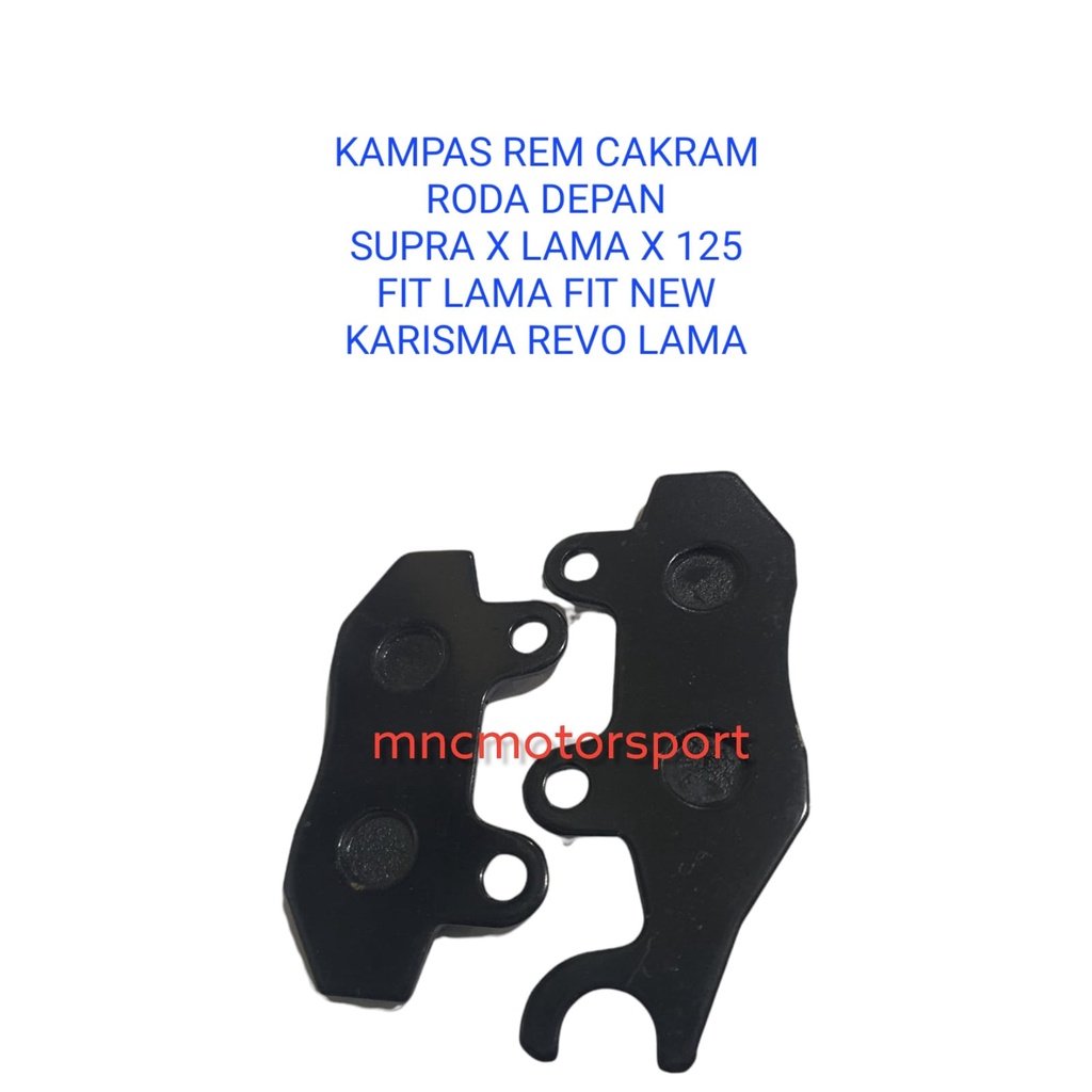 DISC PAD KAMPAS REM CAKRAM DEPAN KEMASAN DUS SUPRA X LAMA 125 FIT KARISMA REVO