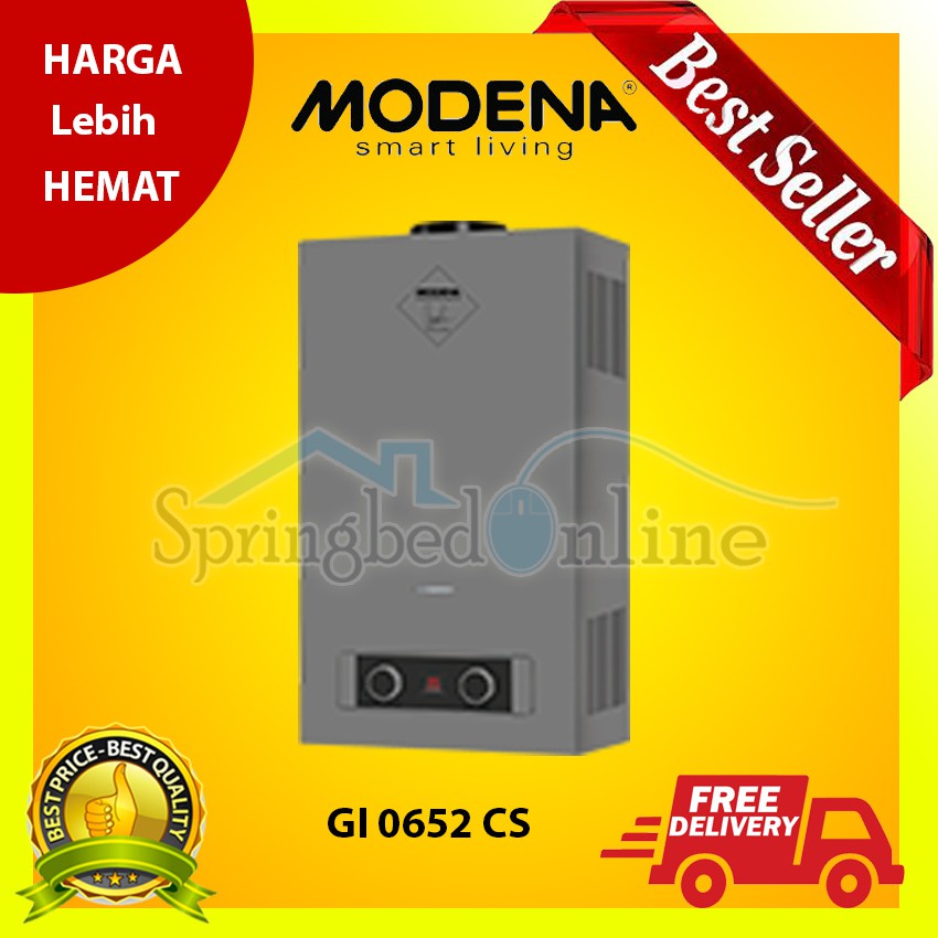 MODENA Water Heater Gas Instant 6 Liter -GI 0652 CS