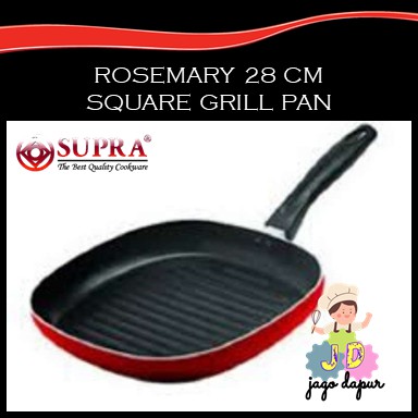 Supra Square Grill Pan 28 cm anti lengket/non stick/teflon
