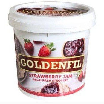 

Goldenfil Strawberry Jam 1kg (50% buah asli) Selai Strawberry