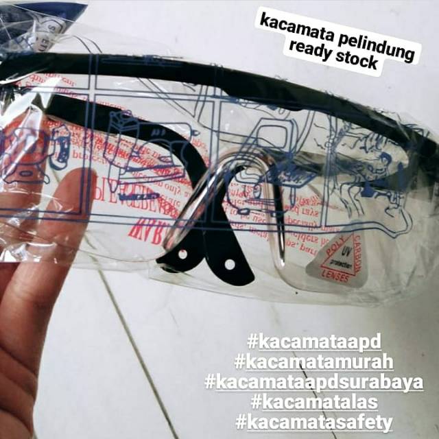 KACAMATA SAFETY PELINDUNG LAS APD ANTI CORONA