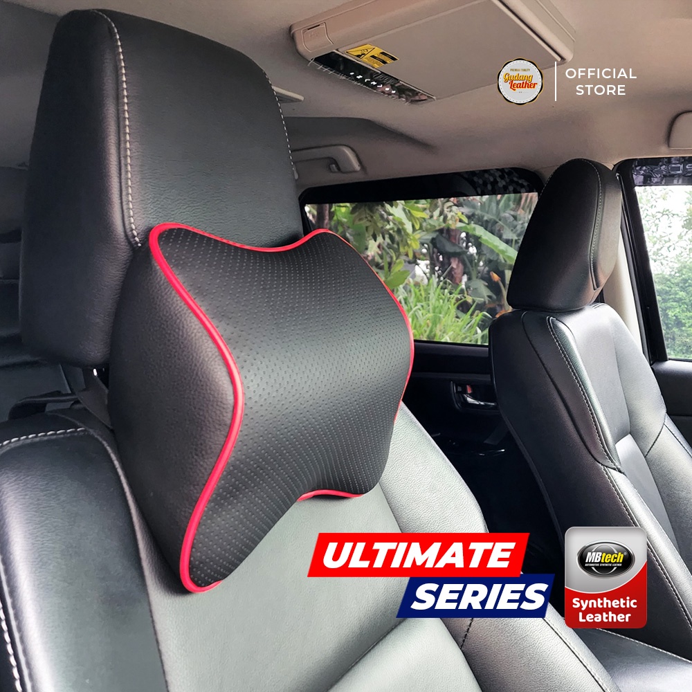 Bantal Mobil Memory Foam Bahan Kulit MBTECH