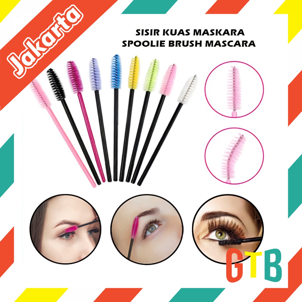 ❤️GTB❤️ mascara wand sisir bulu mata disposal kuas brush maskara R743