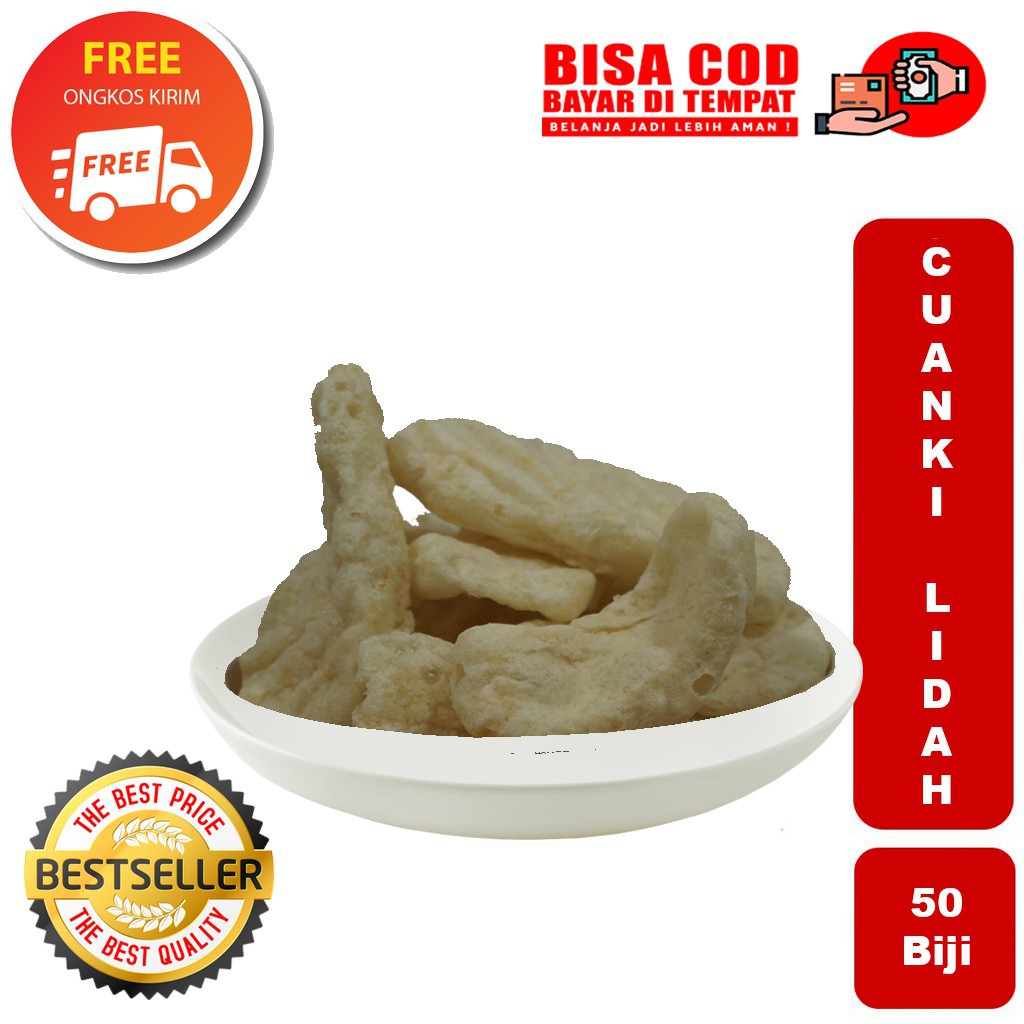 LIDAH cuanki isi 100pcs / Toping Baso Aci / Seblak khas Garut / Topping Seblak Murah