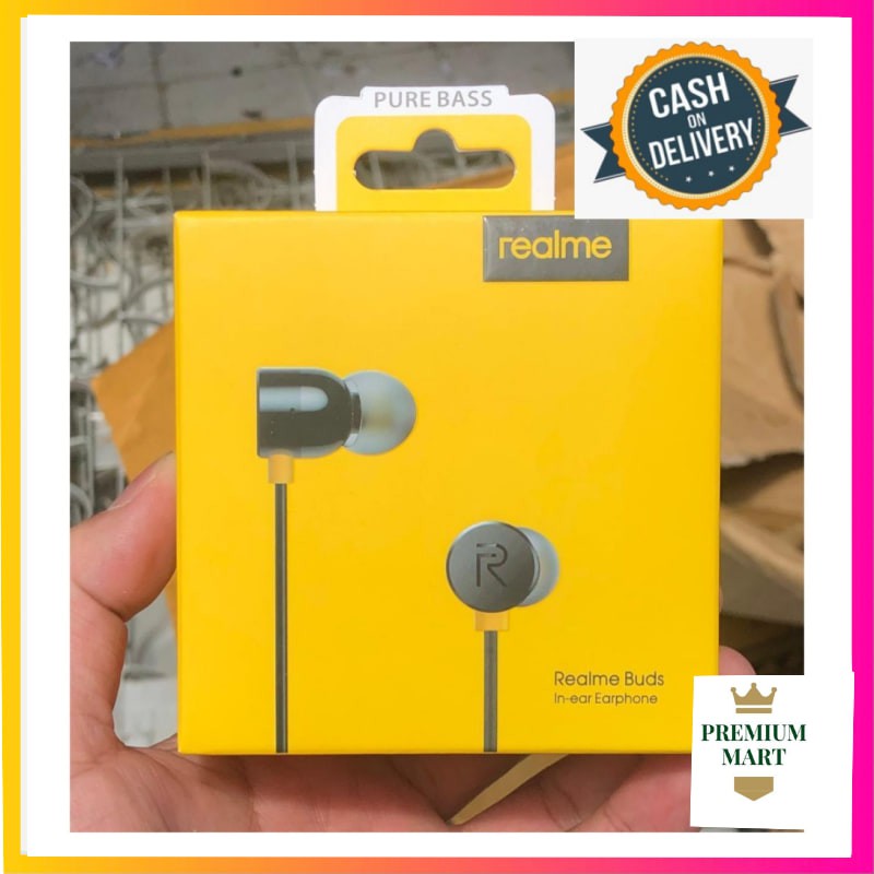 Headset Realme MA1O BudsHitam Original / In-ear Earphone realme [PM]