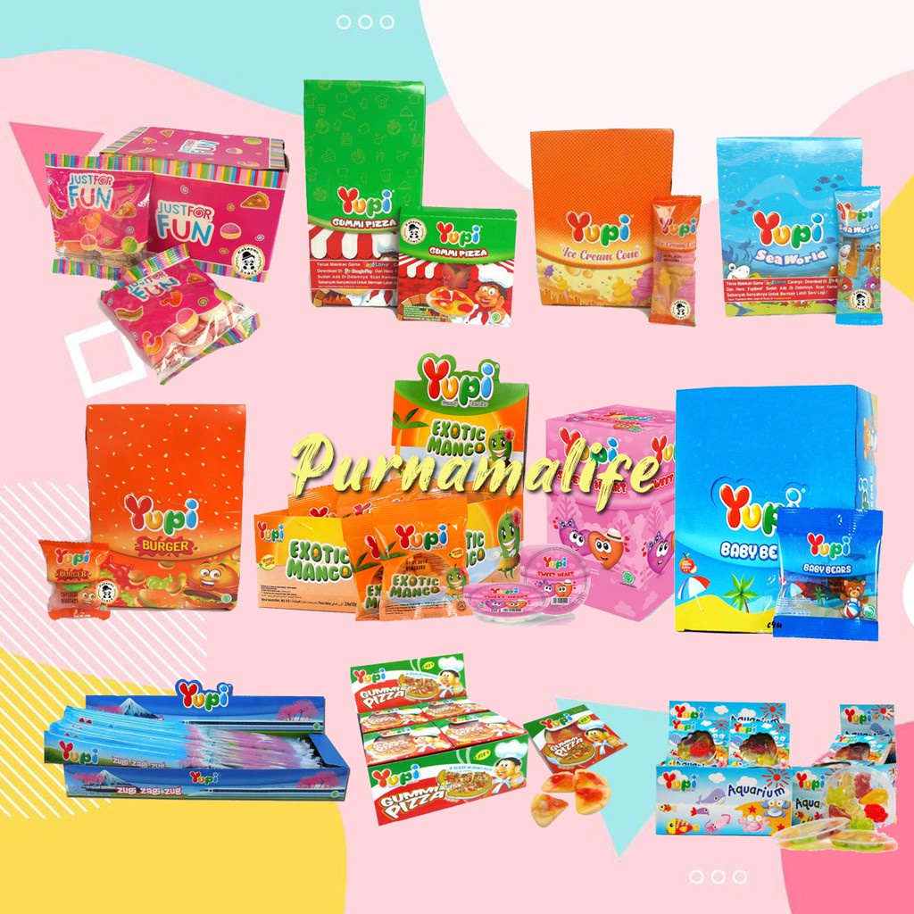 

Yummer | Permen Yupi kenyal 11 varian rasa