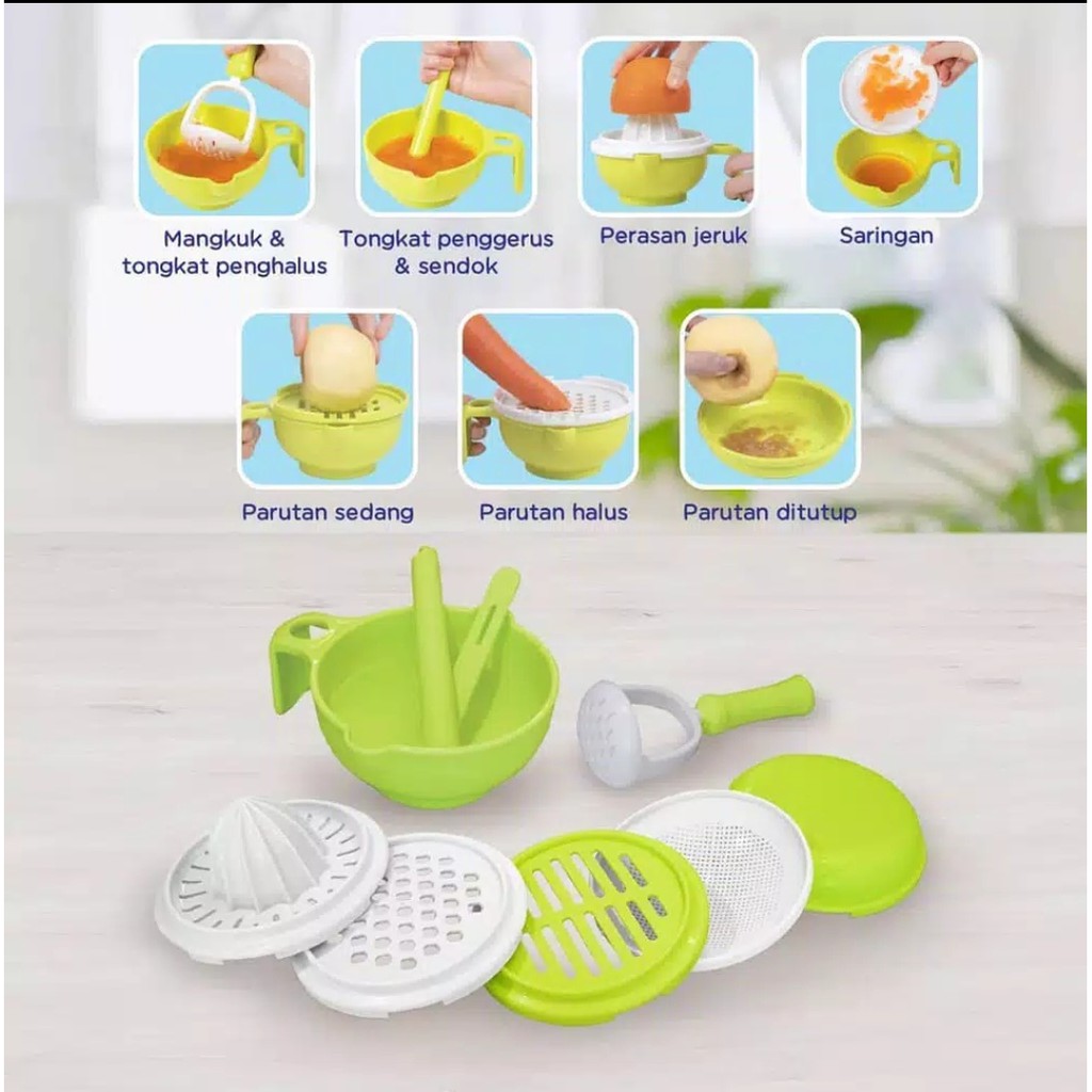 Baby Safe Multi Food Grinding Set / Penghalus Makanan Bayi Baby Safe AP014