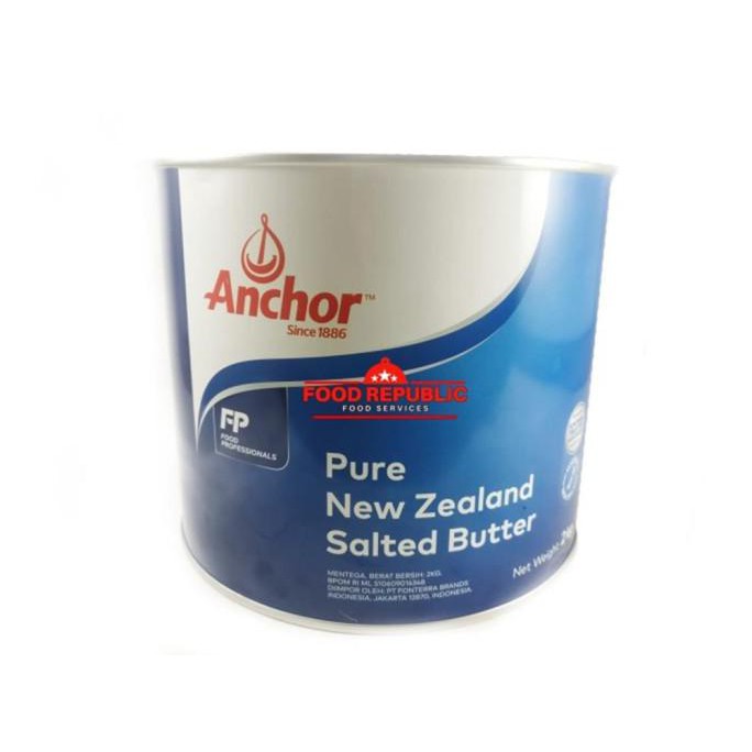 

Anchor Pure New Zealand Salted Butter 2 KG / Golden Fern Halal Enak