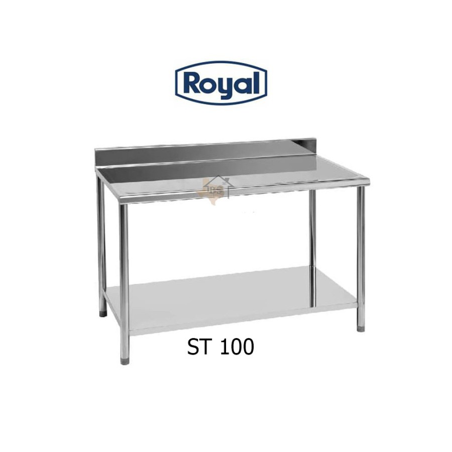 TROLLEY TABLE RAK MEJA SERBAGUNA ROYAL KITCHEN SET STAINLESS ST 100