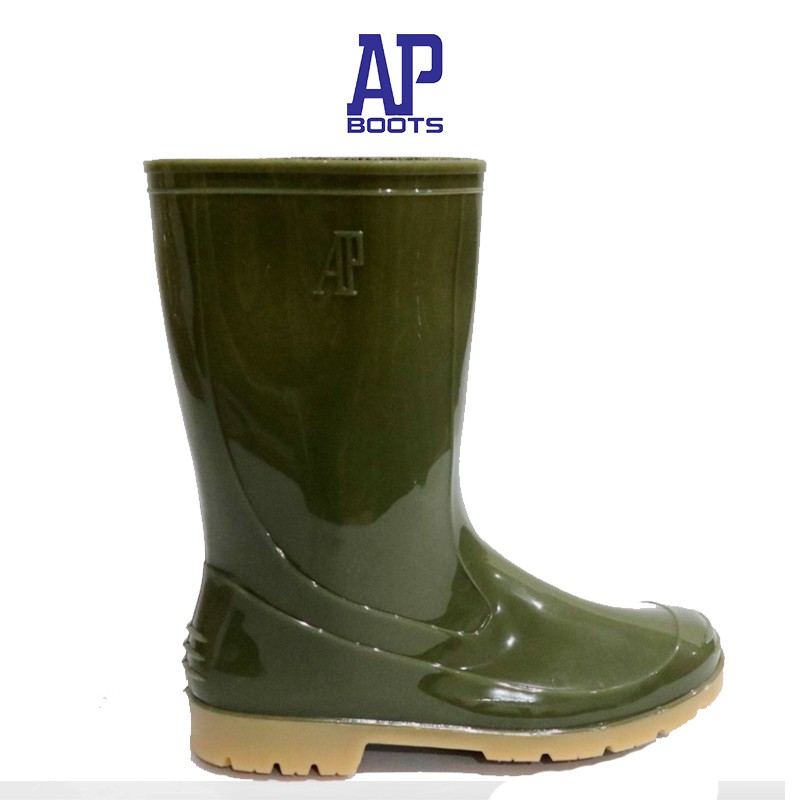 AP Boots 2001 GREEN / Sepatu Boot Tanggung Hijau