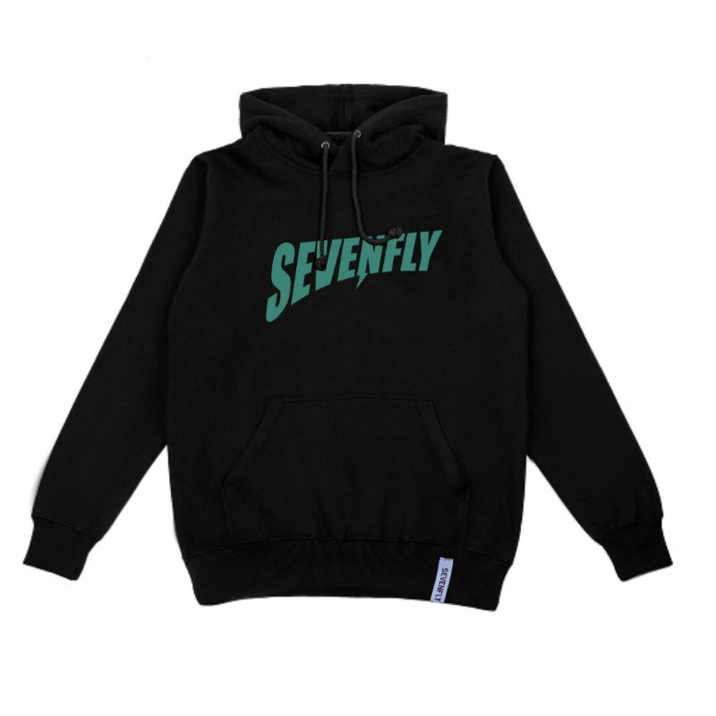 Hoodie Sevendly spesial series artikel Fire Black original premium