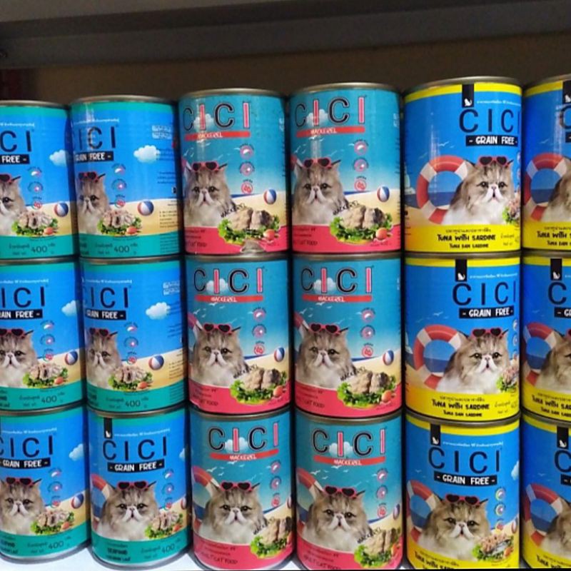 Makanan kucing Cici kaleng 400gr ( isi 12 pcs) All varian / wet food / Cat food