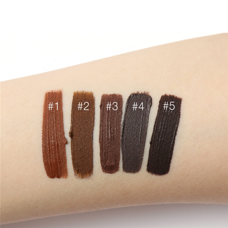 FOCALLURE Waterproof Eyebrow Cream Longlasting Eyebrow Gel Eyebrow Makeup- 5 Colors