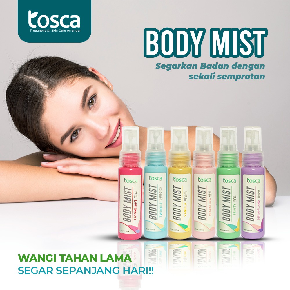 TOSCA Body Mist Cool and Fresh Eau De Cologne 30ml Parfum Spray Pengharum Badan