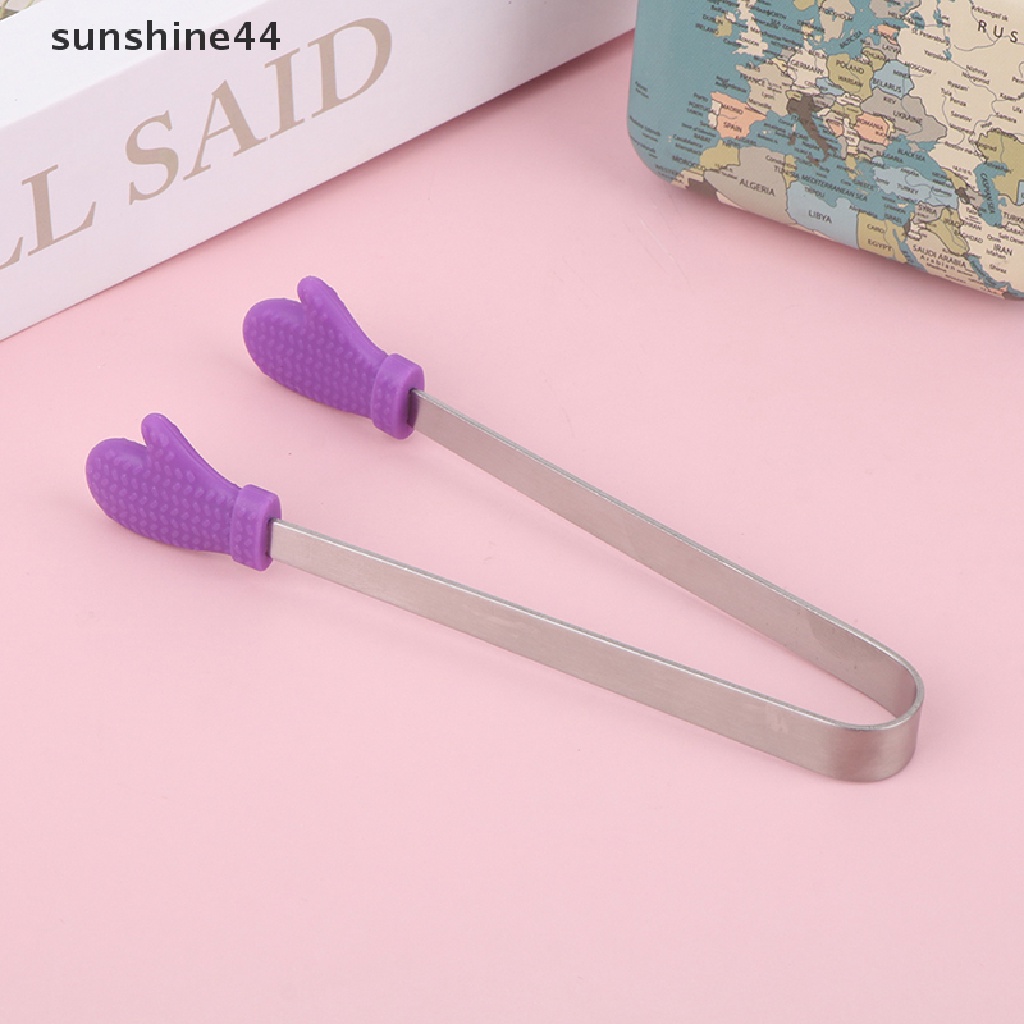 Sunshine Klip Penjepit Makanan Bentuk Sarung Tangan Bahan Stainless Steel Anti slip