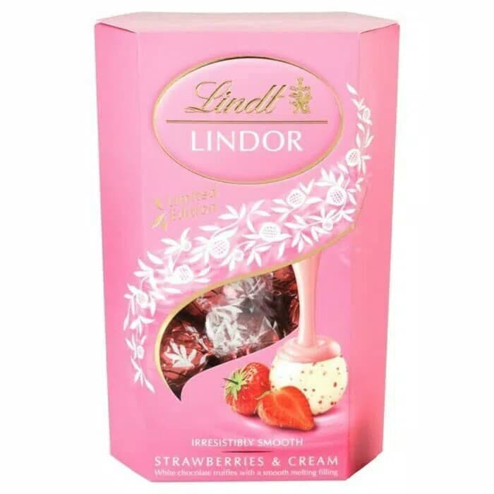 

Lindt Lindor Strawberries &Cream 200gr-Chocolate Import