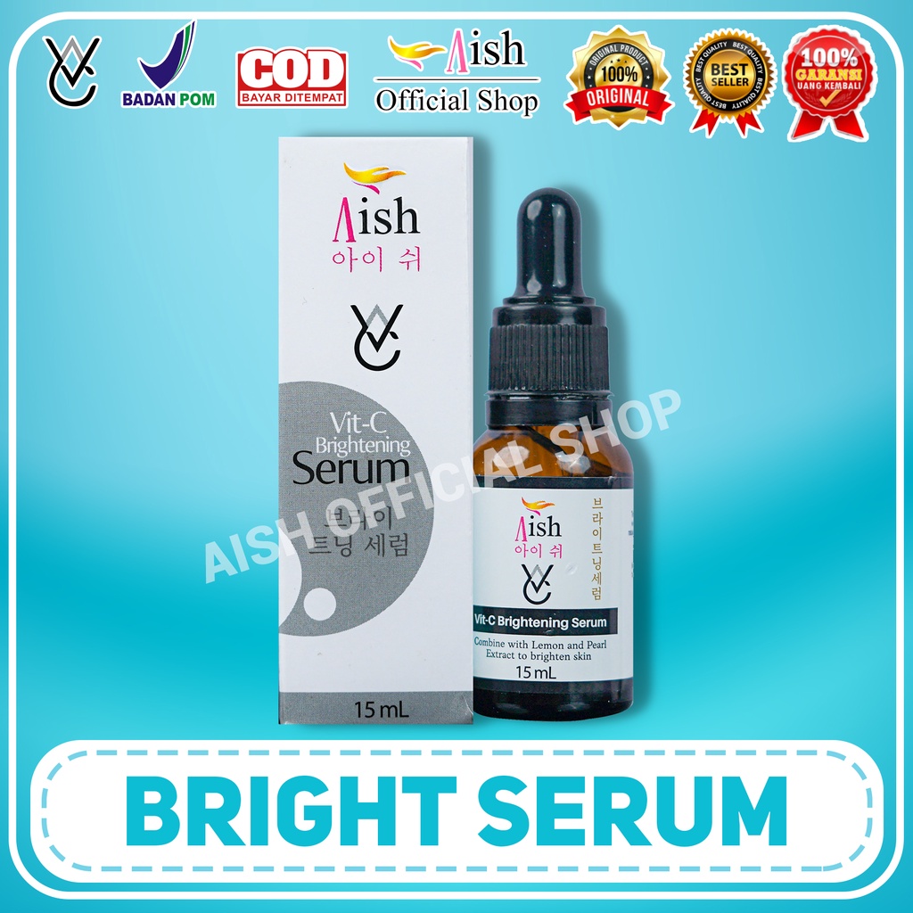 [Aish Skincare Serum Brightning] Aish Serum Korea Original Serum Wajah Kusam Pencerah Kulit Rangkaia