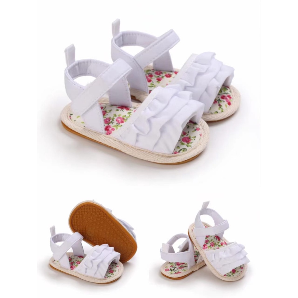 HappyOliver D46 RAELYN RUFFLE Sepatu prewalker bayi dan anak perempuan newborn 3-18 bulan