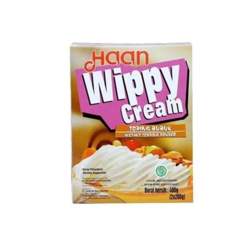 

Haan Wippy Cream 400 g Whip Whipping Cream