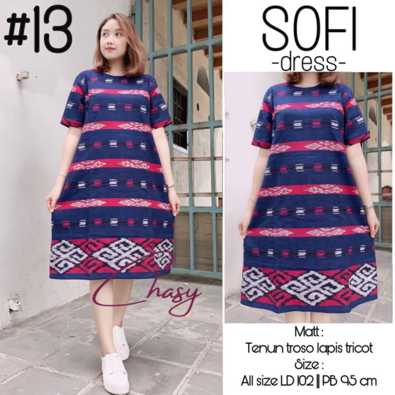 Dress Tenun Troso - Sofi Dress