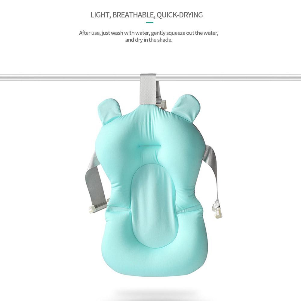 Newborn Bath Mat Non Slip Bathtub Floating Pad Baby Bath Seat