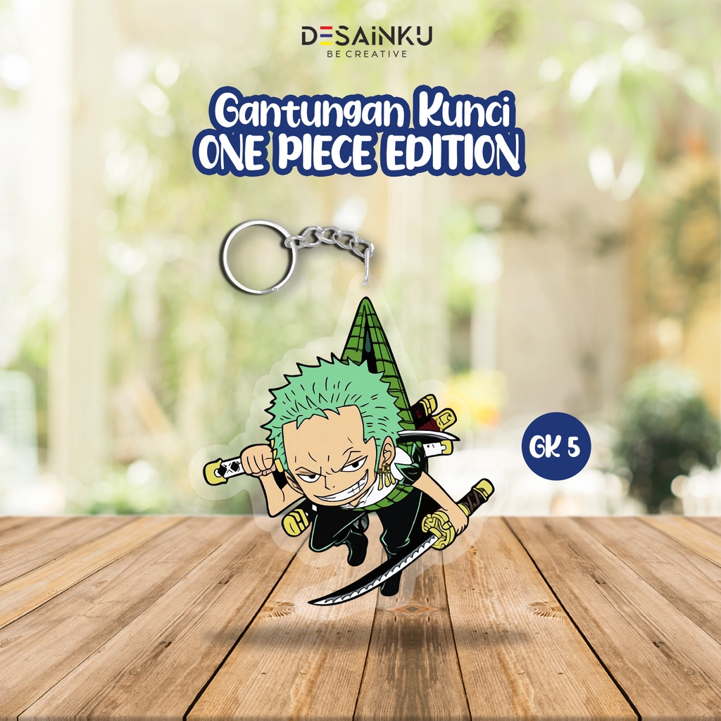 TERMURAH!!! Gantungan Kunci ONE PIECE EDITION / Gantungan kunci Akrilik Bening - GK1