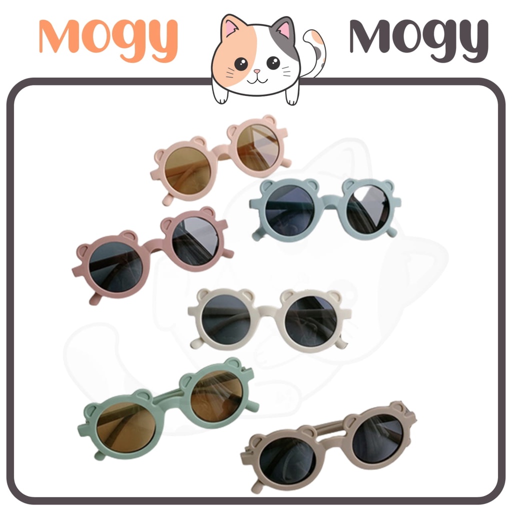 MOGYMOGY K712 Kacamata Fashion Anak Bentuk Telinga Beruang Kids Sunglasses Style