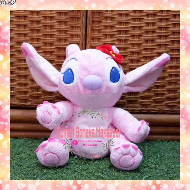 Boneka stitch pink/boneka stitch/angel stitch/stitch pink original/stitch ori