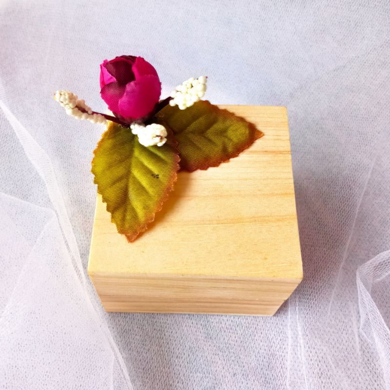 Ring Box/ barier Rustik wadah cincin ring tunangan nikah