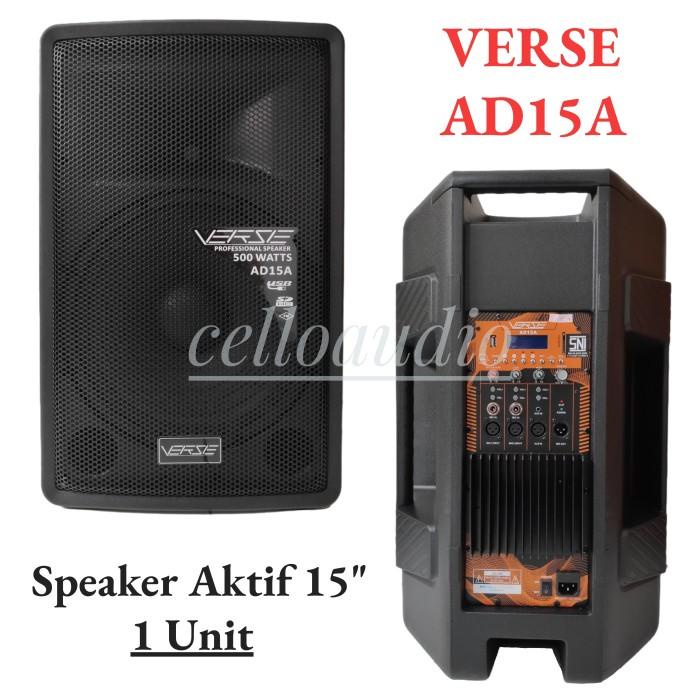Speaker Aktif 15 Inch VERSE AD15A (Satuan) Active Speaker 15" AD 15A