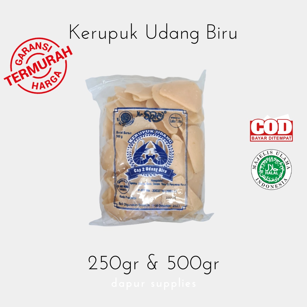 Kerupuk Udang Biru / Prawn Cracker – Mr Spicy 250g/500g