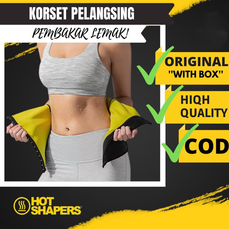 Korset Hot Shapers Neotex Slimming Waist Chincer Dengan 3 Pengait