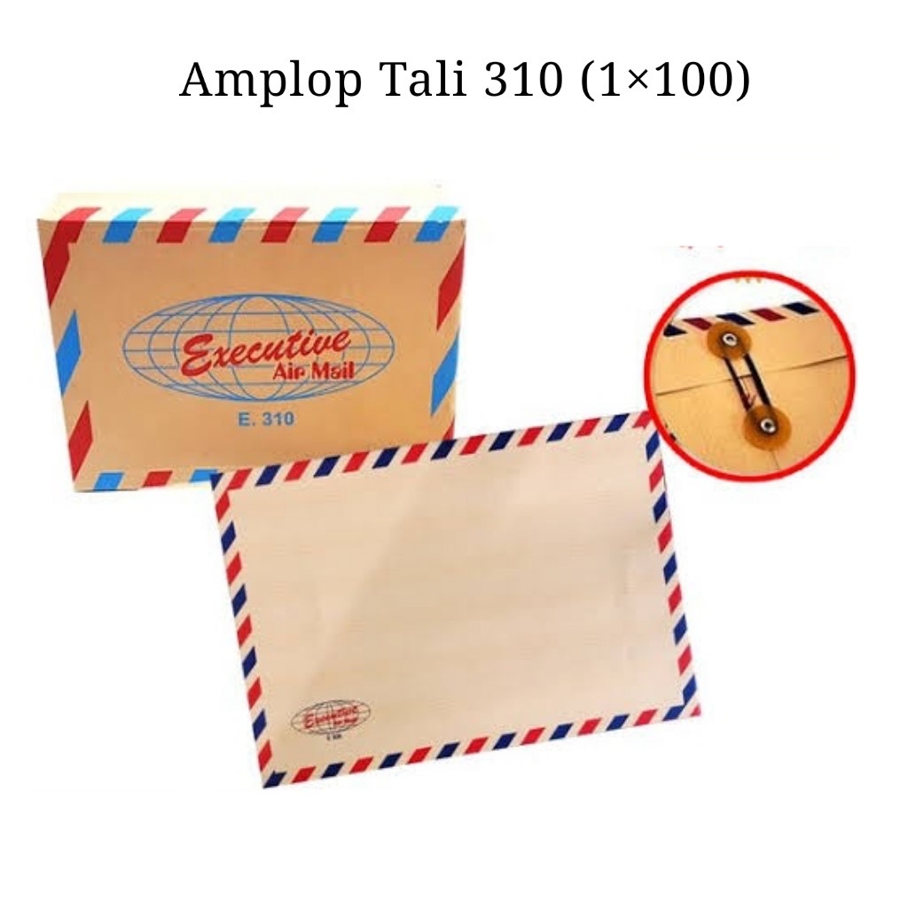 

Amplop Coklat Air Mail Tali 310 Ukuran 25 x 35 CM 10 Lembar (1 Pak)